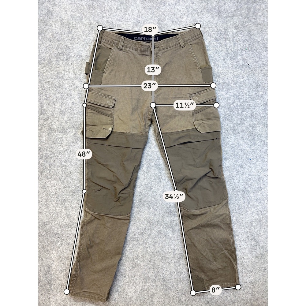 Carhartt Rugged Flex Steel Cargo Pants Mens 38x36 Olive 103335